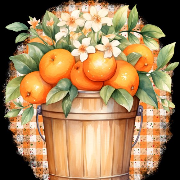 Citrus Kitchen Towel, Orange Fruit Tea Towel Set, Fruit Print Hand Towel - Picture 4 of 10